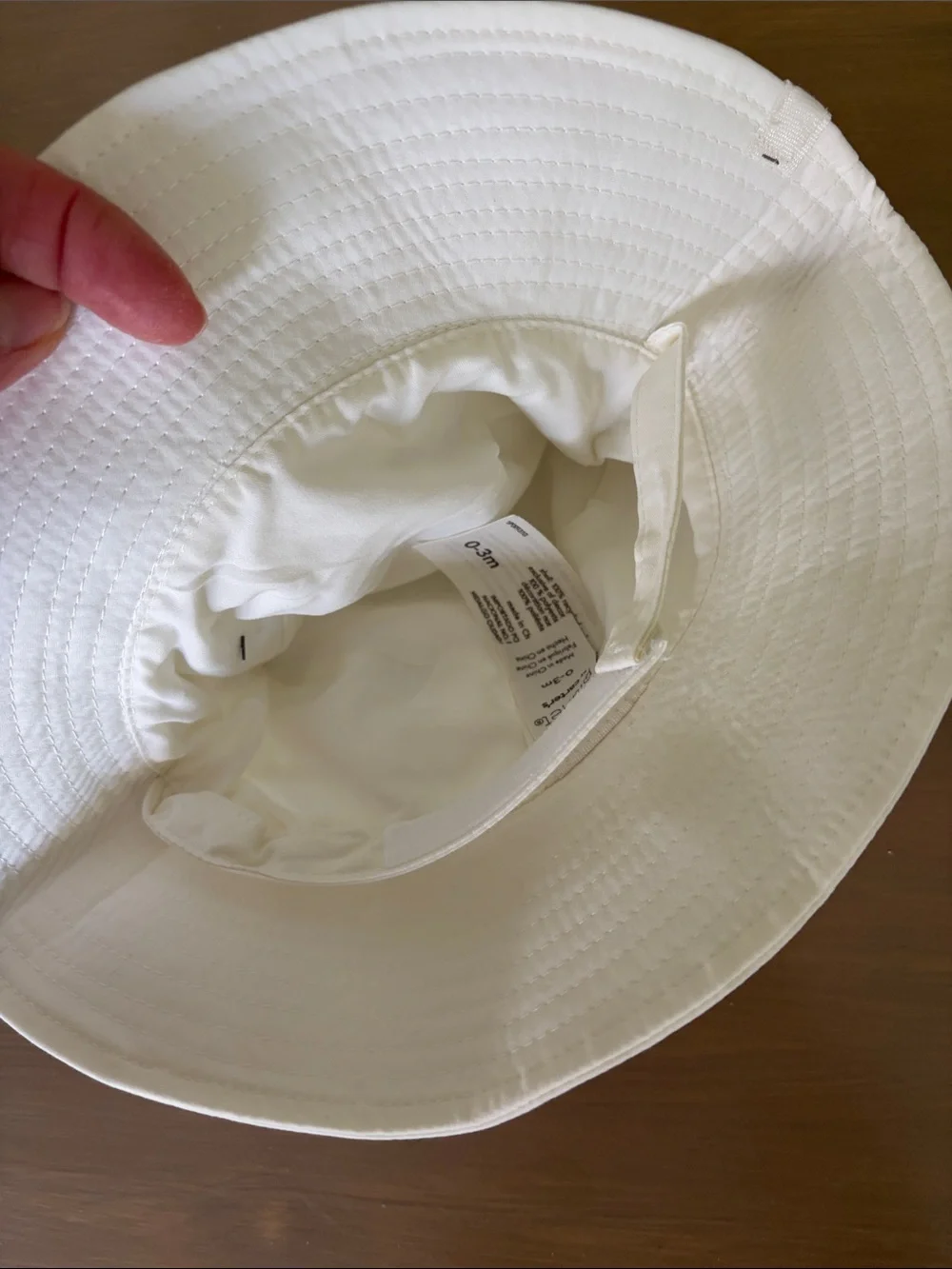 Little Planet Wide Brim Sun Hat in Cream 0-3 mo NWT